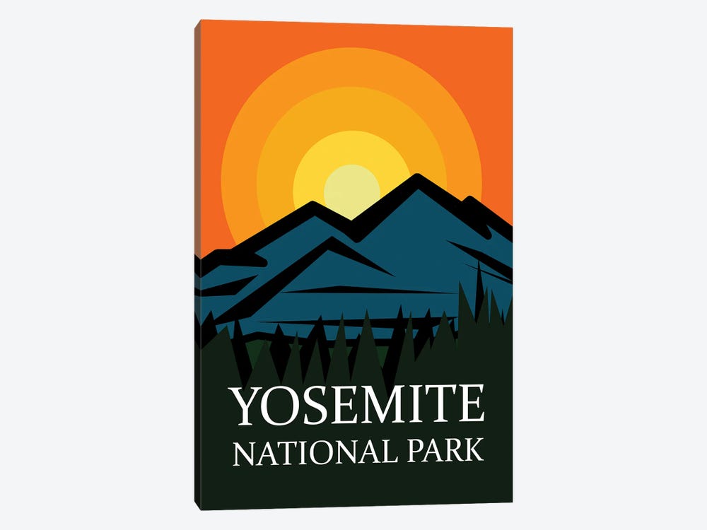 Yosemite Sunset Poster by Dan Sproul 1-piece Canvas Wall Art
