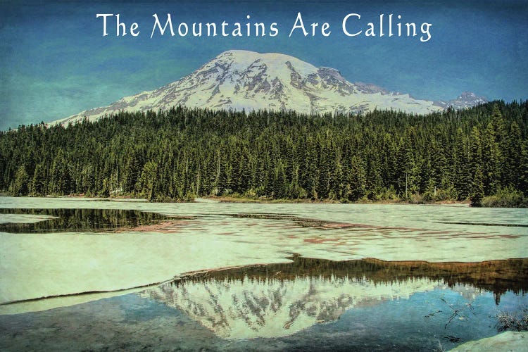 Mountains Are Calling Rainier by Dan Sproul wall art