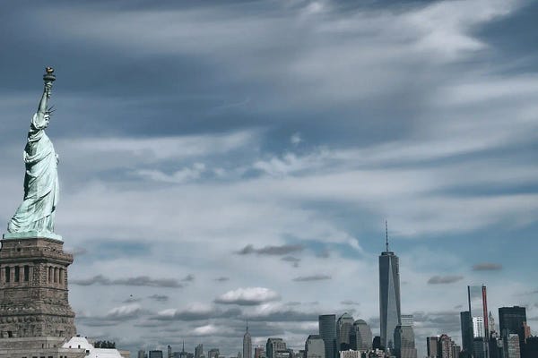 New York City Skylines: New York Liberty by Dan Sproul