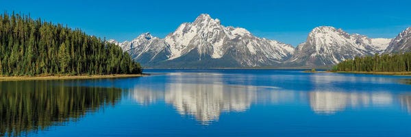 Teton Range: Teton Reflection Colorful by Dan Sproul