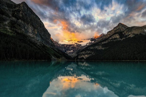 Alberta: Lake Louise Grunge Textured by Dan Sproul