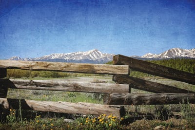 Leadville Rustic Fence by Dan Sproul framed canvas print