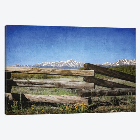 Leadville Rustic Fence Canvas Print #DSP265} by Dan Sproul Canvas Art Print