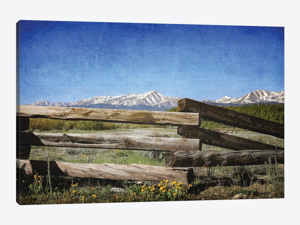 Leadville Rustic Fence by Dan Sproul 1-piece Canvas Print