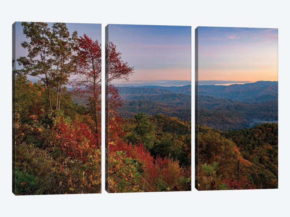 Blue Ridge Parkway Fall Sunset by Dan Sproul 3-piece Canvas Art