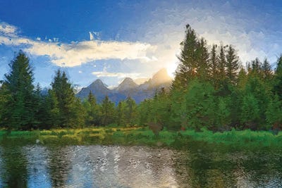 Spring Morning Over The Tetons by Dan Sproul multi panel art