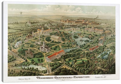 Tennessee Centennial Exposition, Nashville, Tennessee, 1897 Canvas Art Print - Tennessee Art