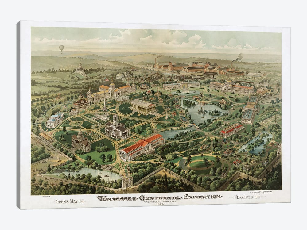 Tennessee Centennial Exposition, Nashville, Tennessee, 1897 by Dan Sproul 1-piece Canvas Art Print