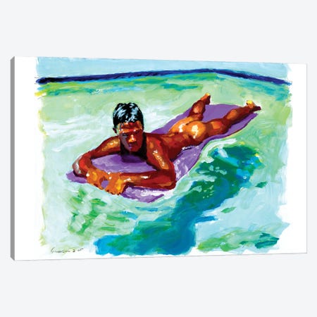 Purple Float Canvas Print #DSS103} by Douglas Simonson Canvas Print