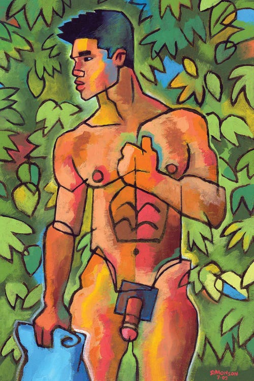 Swimmer With Blue Towel