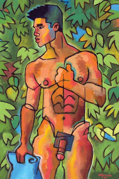 Swimmer With Blue Towel