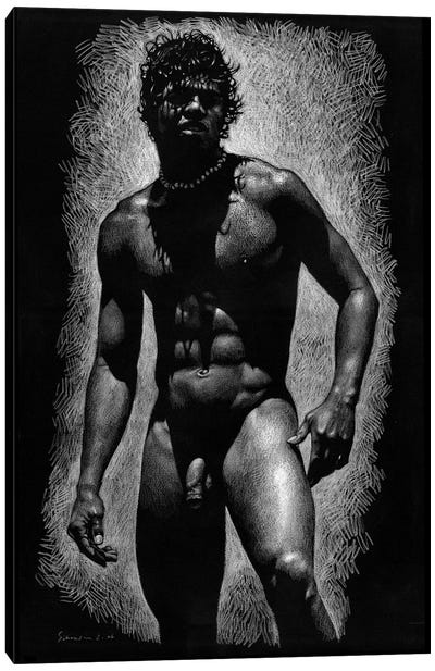 Son Of Brazil Canvas Art Print - Male Nude Art