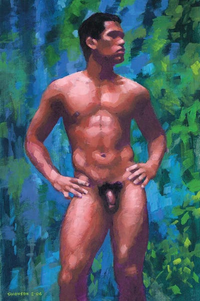 Mossy Cliffs by Douglas Simonson multi panel art