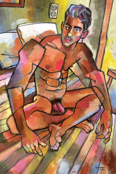 Male Nudes: Camilo In The Bedroom by Douglas Simonson