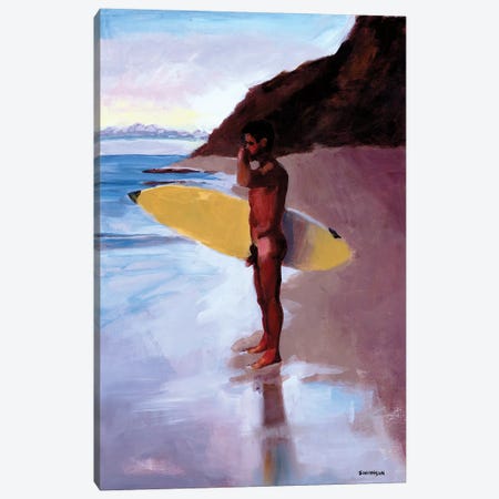 Dawn Surfer Canvas Print #DSS18} by Douglas Simonson Canvas Artwork