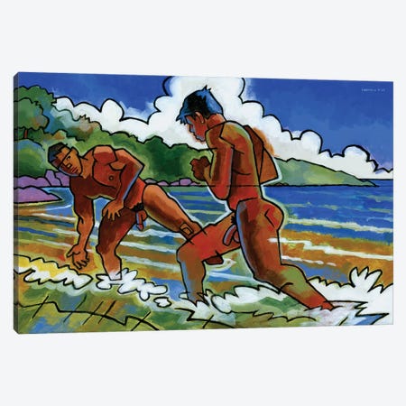 Fight Beach Canvas Print #DSS24} by Douglas Simonson Canvas Art