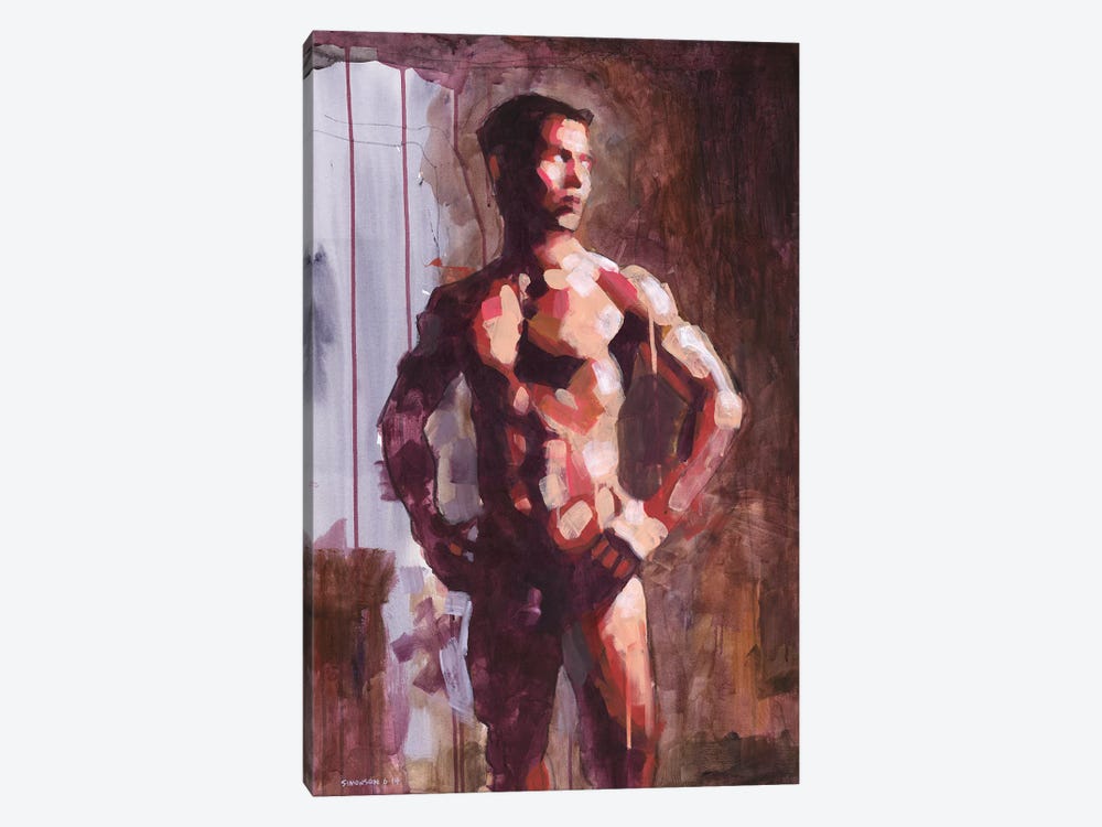 Asian Male Nude In Cool Light by Douglas Simonson 1-piece Canvas Wall Art