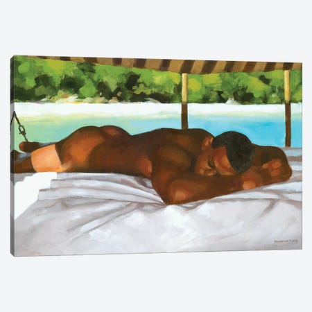 On A Boat In Bahia Canvas Print #DSS45} by Douglas Simonson Canvas Artwork