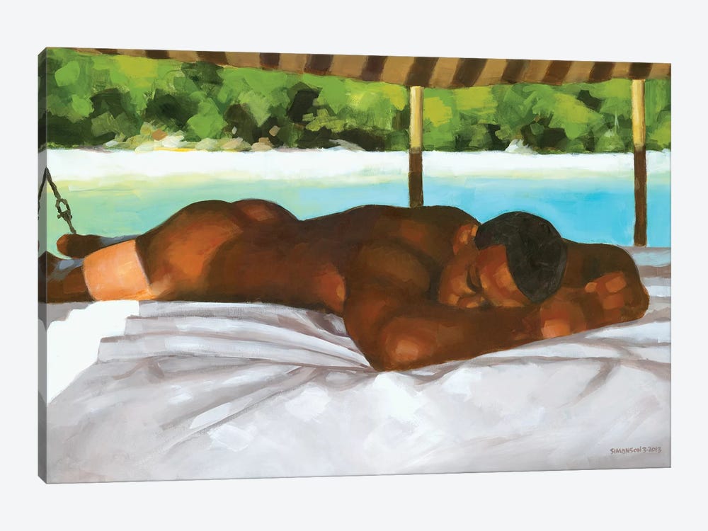 On A Boat In Bahia by Douglas Simonson 1-piece Canvas Print