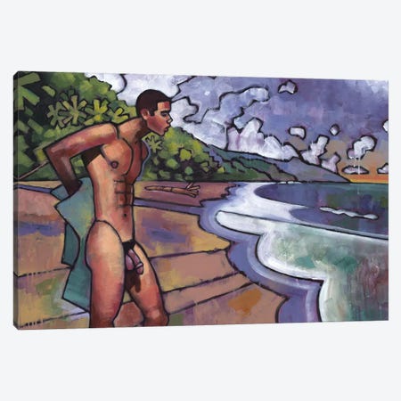 On A Costa Rican Beach Canvas Print #DSS46} by Douglas Simonson Canvas Wall Art