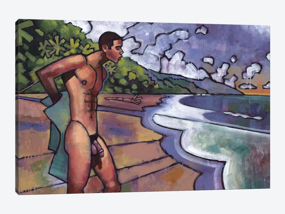 On A Costa Rican Beach by Douglas Simonson 1-piece Canvas Wall Art