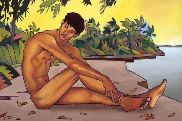 LGBTQ+ Artists: Banks Of The Mekong by Douglas Simonson