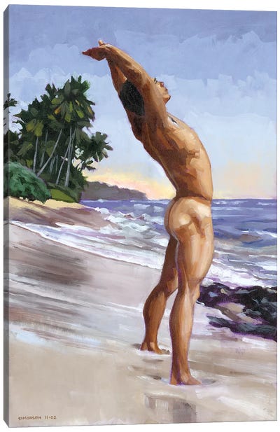 Shawn's Sunrise Stretch Canvas Art Print - Male Nude Art