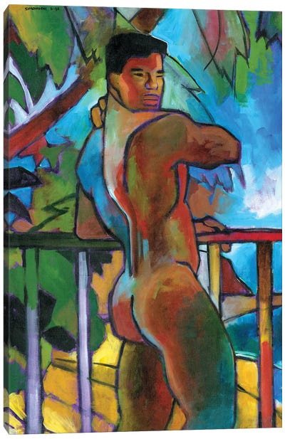 South Pacific Canvas Art Print - Male Nude Art