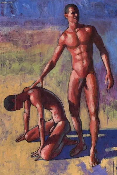 Study For Salvador Painting by Douglas Simonson canvas print