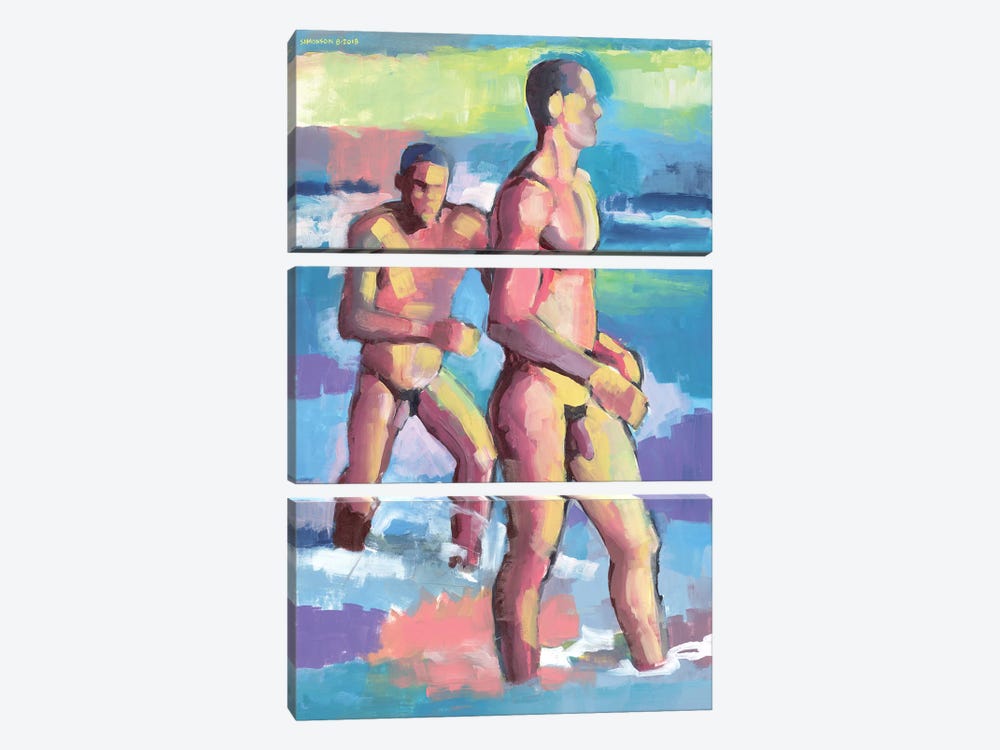 Summer In Bahia by Douglas Simonson 3-piece Canvas Art Print