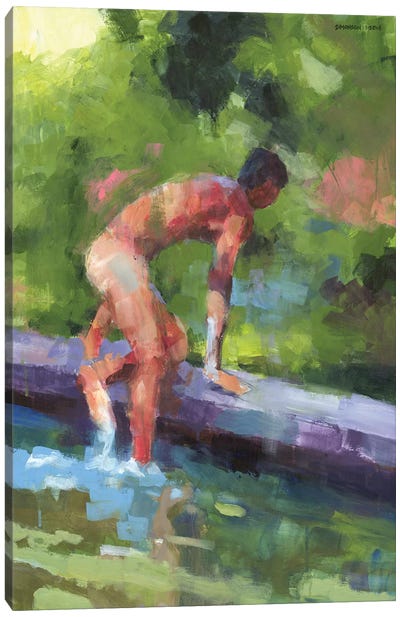 Summertime Canvas Art Print - Male Nude Art