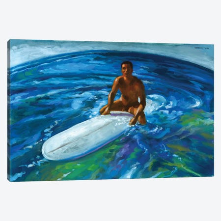 Surfer World Canvas Print #DSS69} by Douglas Simonson Canvas Art Print