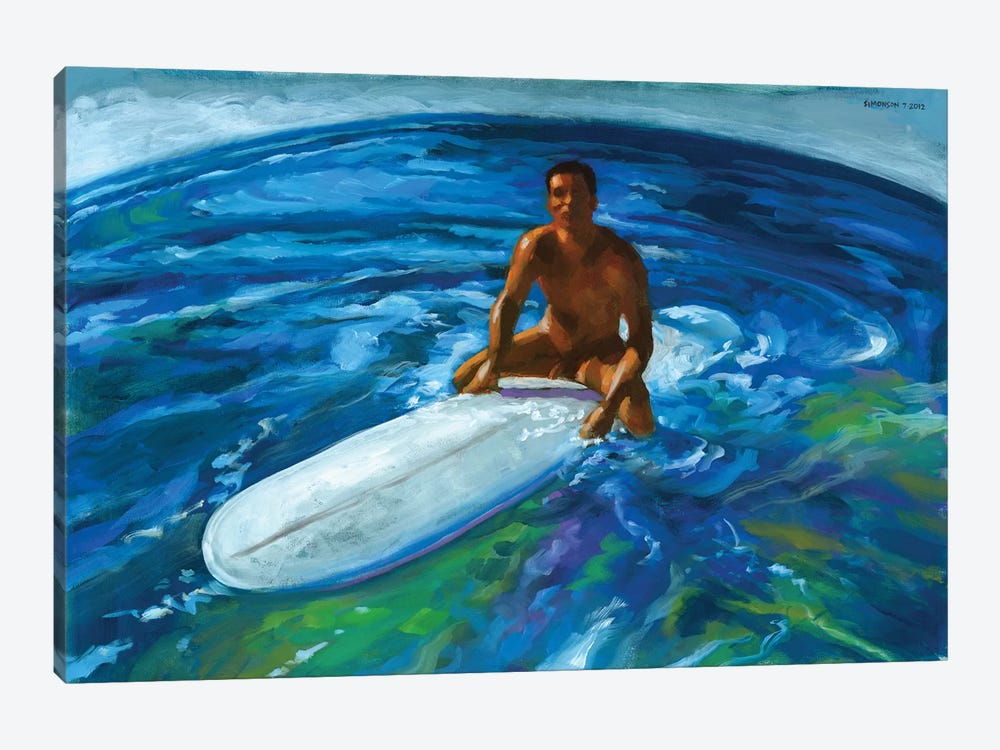 Surfer World by Douglas Simonson 1-piece Canvas Art Print