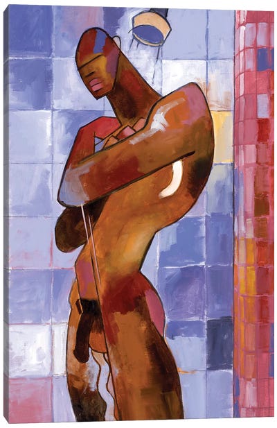 The Shower Canvas Art Print - Douglas Simonson