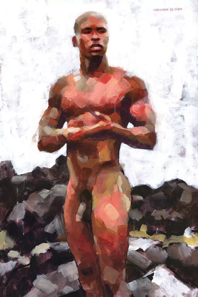 Victor At Rocky Beach by Douglas Simonson multi panel art