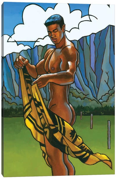 Waimanalo Field II Canvas Art Print - Art by LGBTQ+ Artists