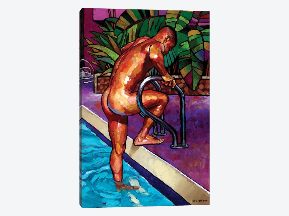 Wet From The Pool by Douglas Simonson 1-piece Canvas Artwork