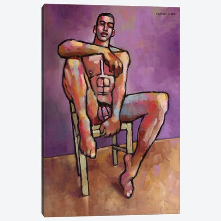 Wooden Chair Canvas Print #DSS79} by Douglas Simonson Canvas Wall Art