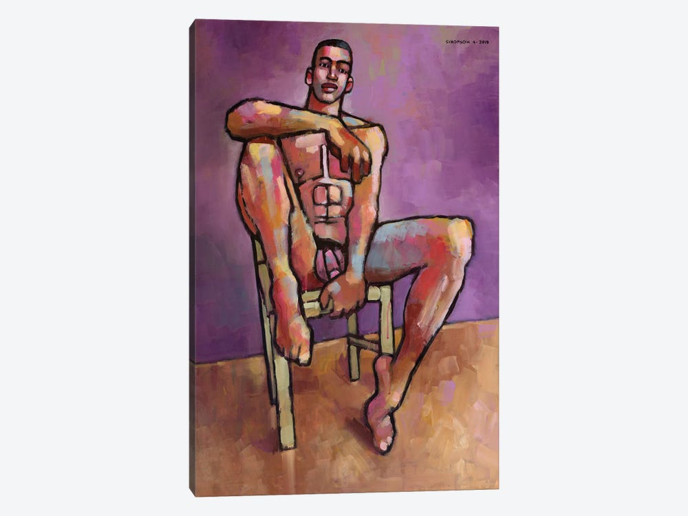 Wooden Chair by Douglas Simonson 1-piece Canvas Art