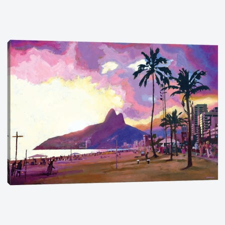 Ipanema Sunset Canvas Print #DSS97} by Douglas Simonson Canvas Print