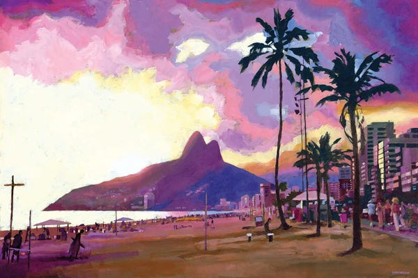 South America: Ipanema Sunset by Douglas Simonson