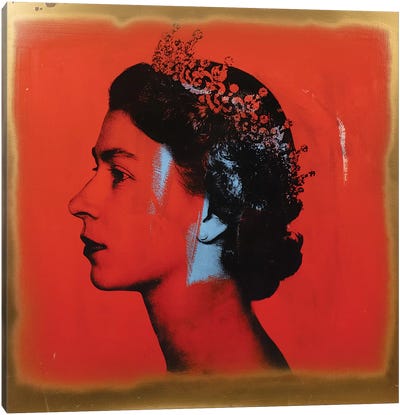 The Queen Canvas Art Print - Queen Elizabeth II