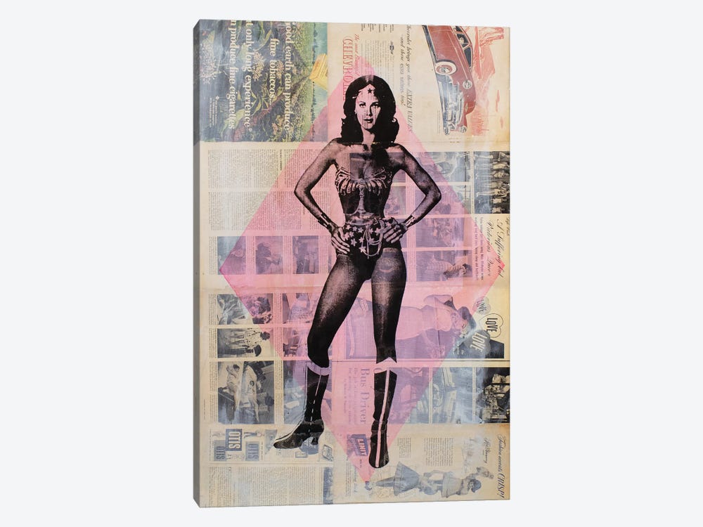 Wonder Woman, Lynda Carter by Dane Shue 1-piece Canvas Artwork