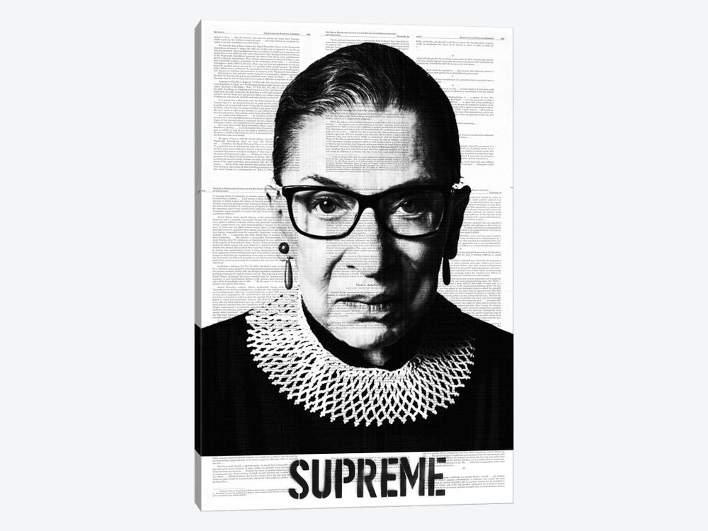 Ruth Bade Ginsburg Supreme by Dane Shue 1-piece Art Print