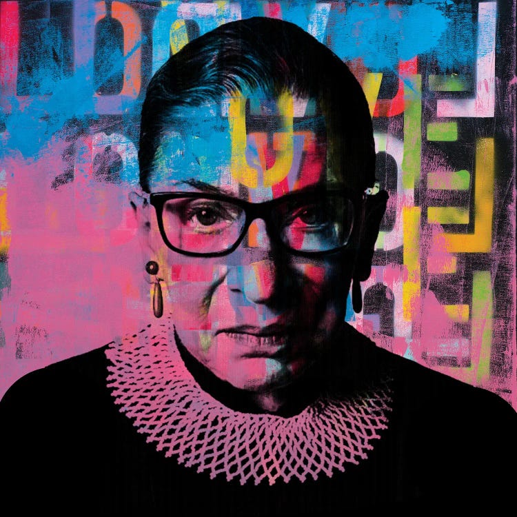 Ruth Bader Ginsburg Rbg Graffiti Love