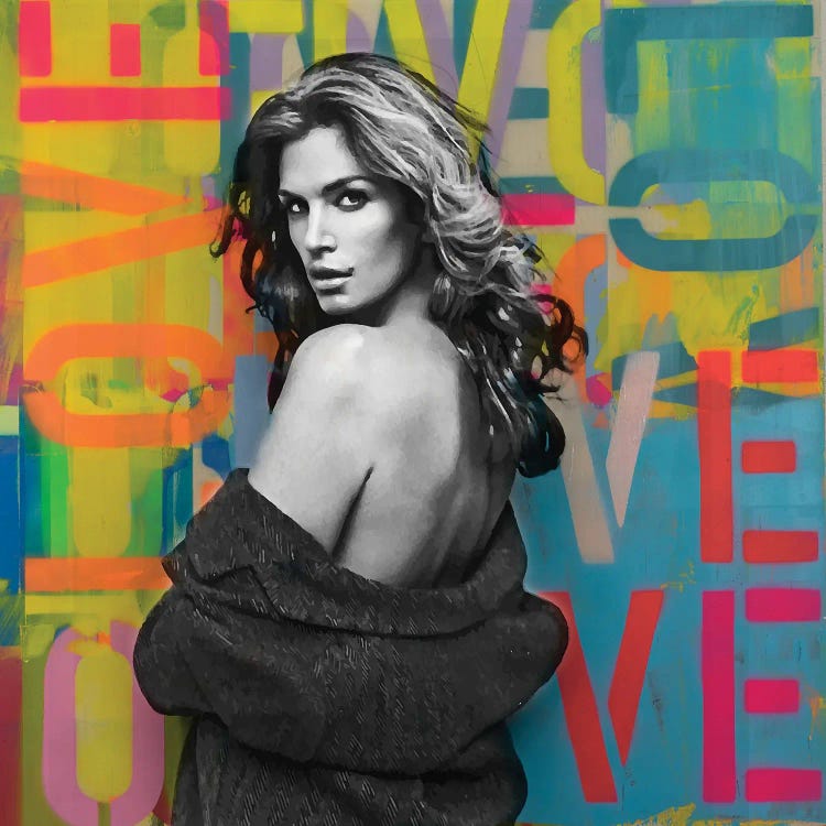 Cindy Crawford Love Graffiti