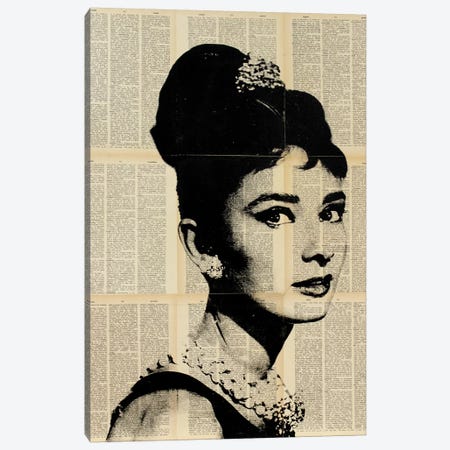Audrey Hepburn II Canvas Print #DSU17} by Dane Shue Canvas Print