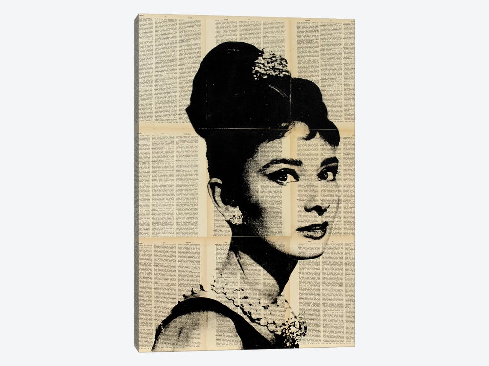 Audrey Hepburn II by Dane Shue 1-piece Canvas Artwork