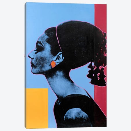 Audrey Hepburn III Canvas Print #DSU18} by Dane Shue Canvas Wall Art