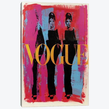 Audrey Hepburn Three Graces Vogue Canvas Print #DSU20} by Dane Shue Canvas Print